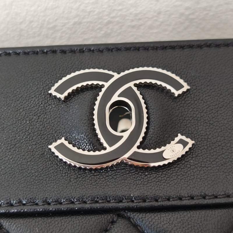 香奈兒 Chanel 腋下包 黑色 銀色金屬 23 開  年份：2017 年 97 新-29