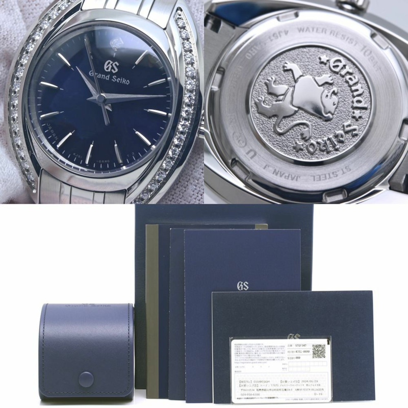 精工 Grand Seiko Heritage 系列 STGF347 4J51-0AR0 鑲鑽錶圈女士不鏽鋼腕錶 40264-9