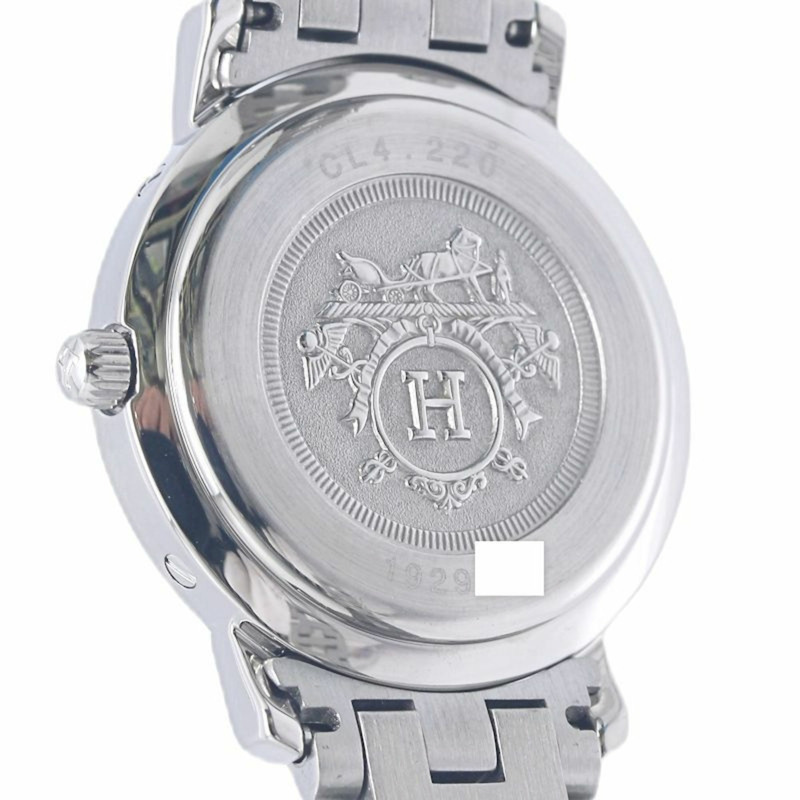 愛馬仕 Clipper CL4.220.130 3752，舊款錶扣，女錶，SSxGP，130483-6