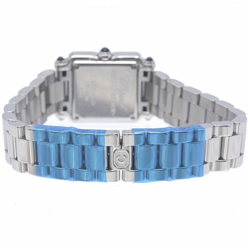 蕭邦 Happy Sport 方形五鑽腕錶 278893-3006 27 8893-23 女士不鏽鋼腕錶 40271-4