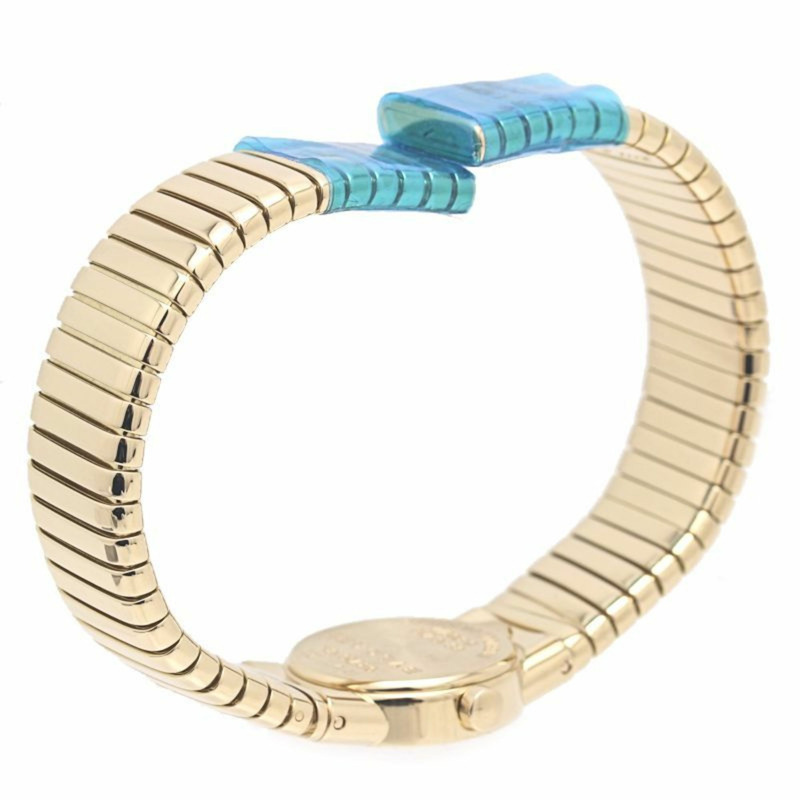 寶格麗 Tubogas 12P 鑽石腕錶 BB192TY 12 BB192TG 女士 18K黃金 40263-4