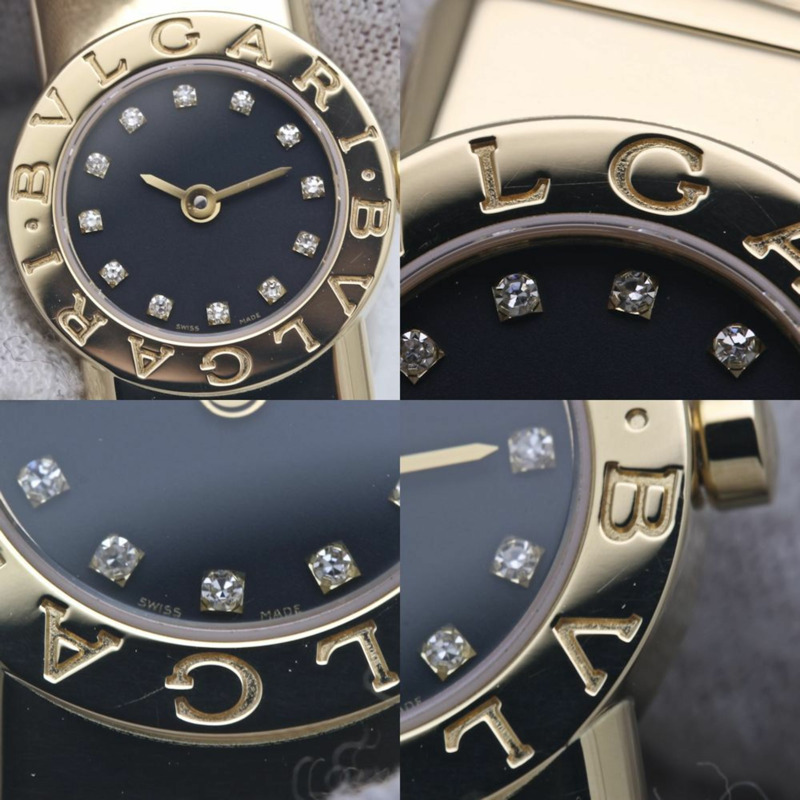 寶格麗 Tubogas 12P 鑽石腕錶 BB192TY 12 BB192TG 女士 18K黃金 40263-6