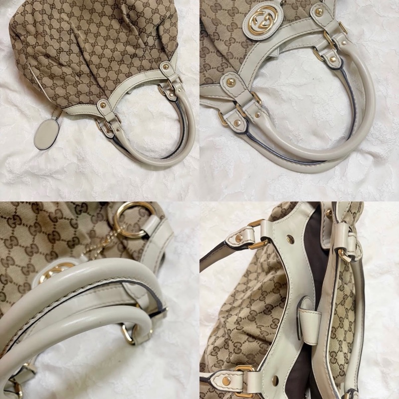 Gucci Sukey 211944系列的經典雙 G 緹花帆布包 手提包 托特包 肩背包-2