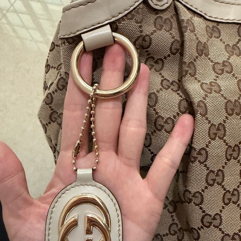 Gucci Sukey 211944系列的經典雙 G 緹花帆布包 手提包 托特包 肩背包-9