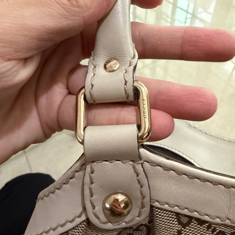 Gucci Sukey 211944系列的經典雙 G 緹花帆布包 手提包 托特包 肩背包-10