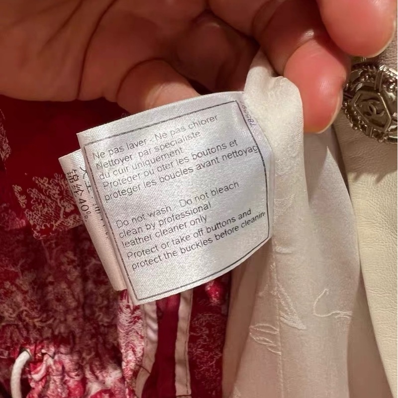 Chanel羊皮拼接外套38碼-2