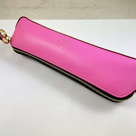 ＊奢華大道國際精品＊【L3354】LV粉色皮革拼原花 PVC聖誕筆袋 GI0829-3
