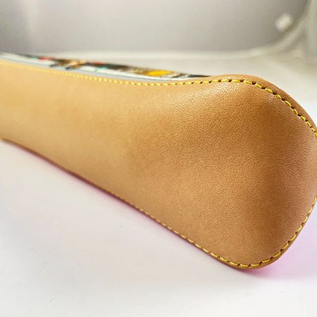 ＊奢華大道國際精品＊【L3354】LV粉色皮革拼原花 PVC聖誕筆袋 GI0829-5