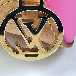 ＊奢華大道國際精品＊【L3354】LV粉色皮革拼原花 PVC聖誕筆袋 GI0829-9