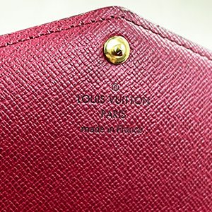 *奢華大道國際精品*【L3359】LV原花/紫紅色內裡 SARAH 信封長夾 M62234-11