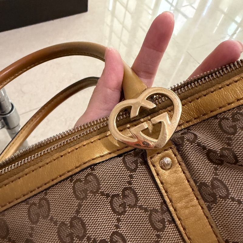 Gucci GG Canvas Lovely Tote Bag 手提包 托特包 肩包-12