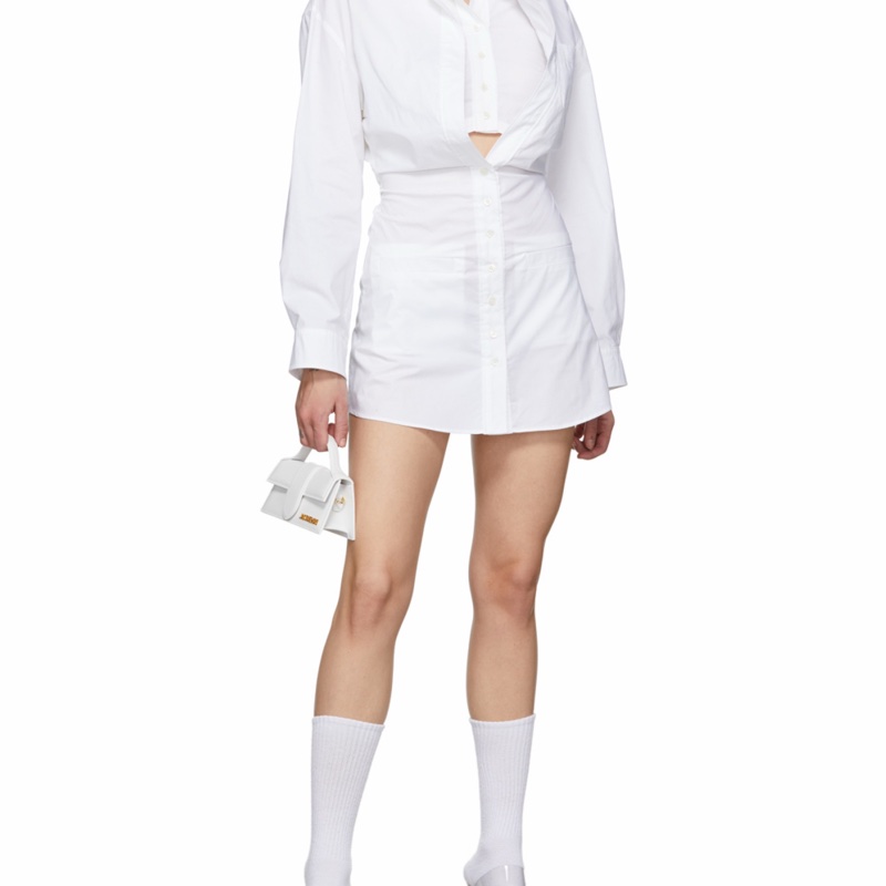 Jacquemus 女士 徽標翻蓋手提包均碼碼長:18cm,寬: 5cm,高:9cm-6