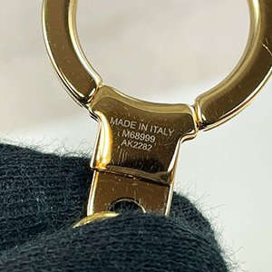 *奢華大道國際精品*【L3360】LV原花琺瑯/金色SPRING STREET 鏈帶手袋吊飾/鑰匙圈 M68999-1