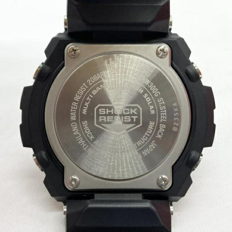 卡西歐 G-SHOCK 手錶 GST-W300G-1A1JF 電波太陽能手錶,原廠錶盒,黑金配色-4