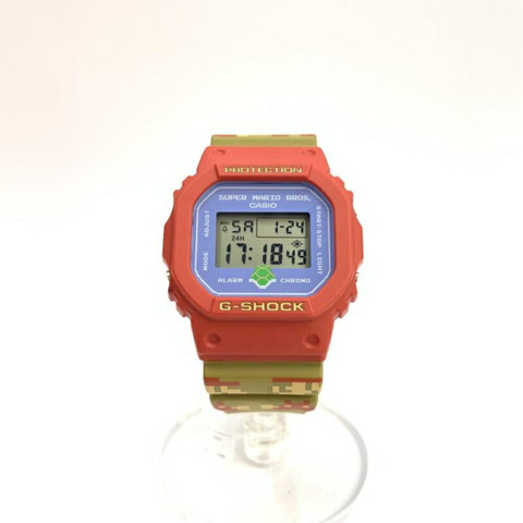 卡西歐 G-SHOCK 手錶 x 超級瑪利歐兄弟 DW-5600SMB-4JR