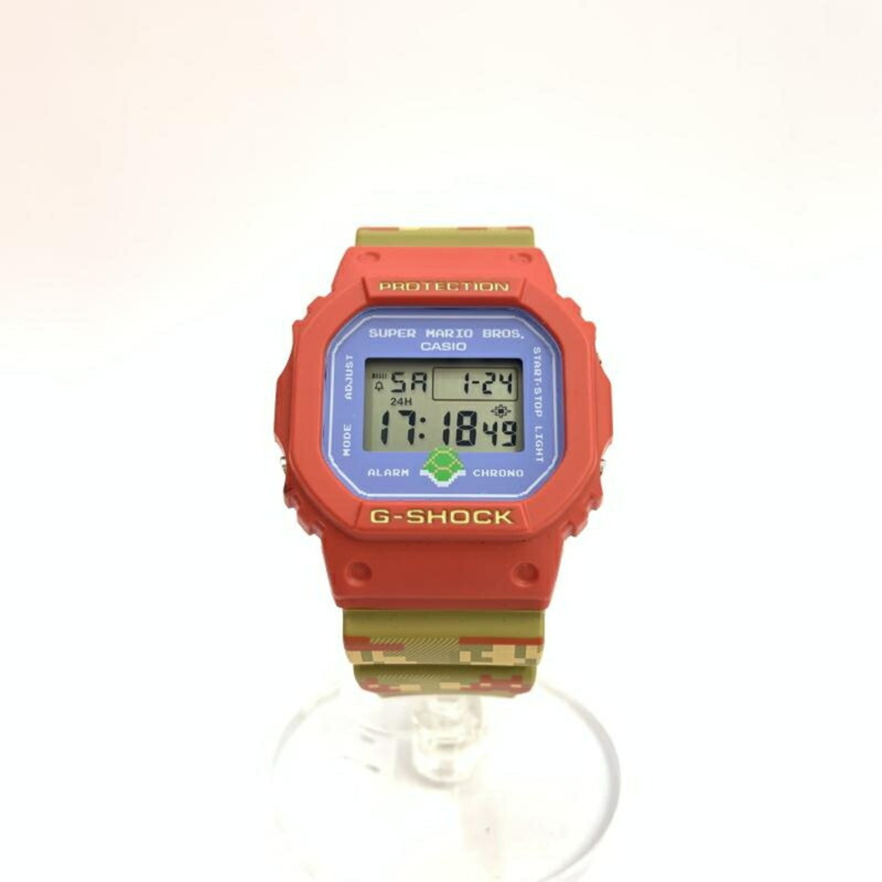 卡西歐 G-SHOCK 手錶 x 超級瑪利歐兄弟 DW-5600SMB-4JR-0
