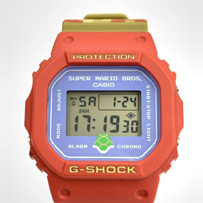 卡西歐 G-SHOCK 手錶 x 超級瑪利歐兄弟 DW-5600SMB-4JR-4