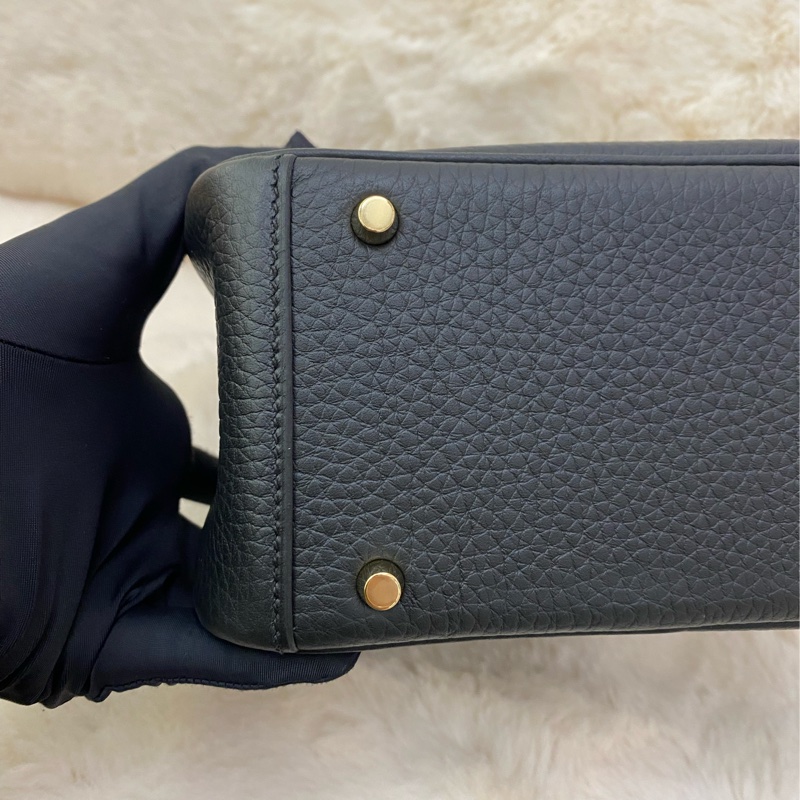 MINI LINDY黑 金扣-3