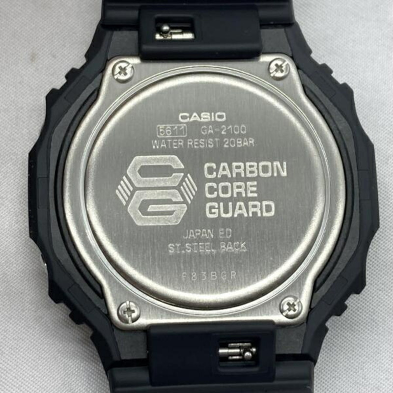 卡西歐 G-SHOCK 手錶 GA-2100-1A1JF G-Shock 黑色-4