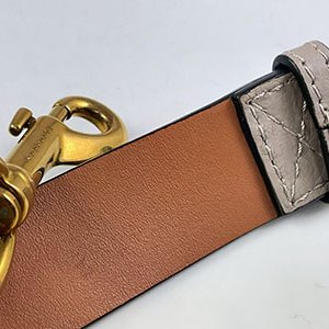 ＊奢華大道國際精品＊【B0349】BURBERRY 奶灰色/米白色牛皮手提斜背二用包-9