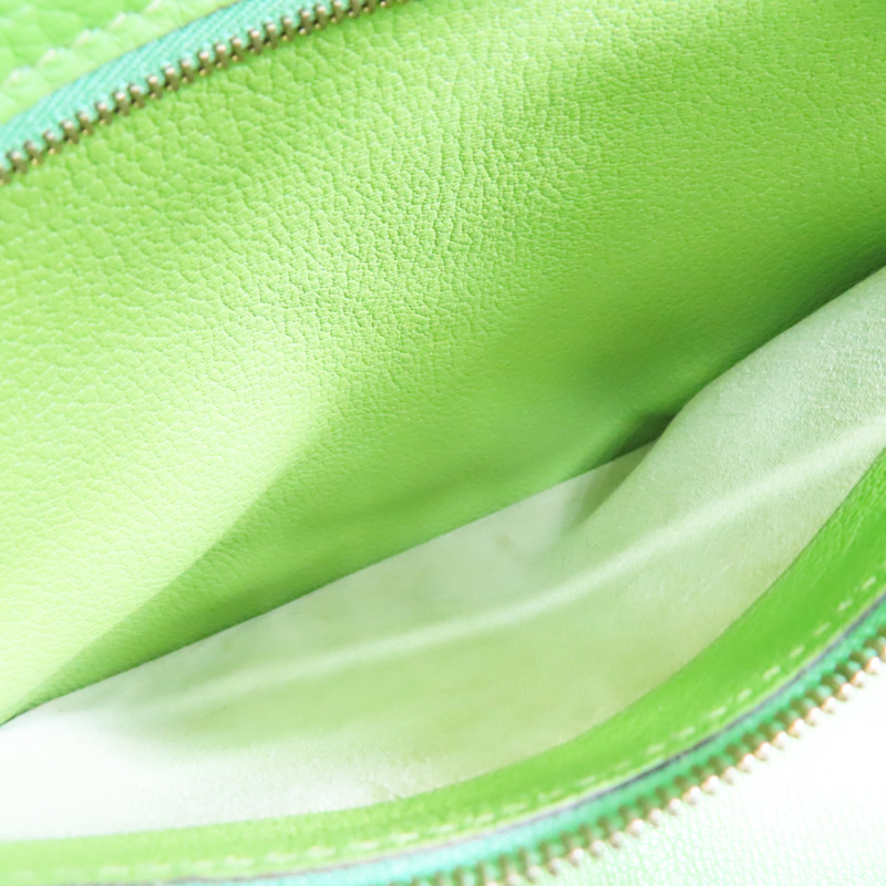 黃/綠/藍色 TC牛皮 Kelly 32 Tricolor 手提包 (沒有背帶) □G刻【HERMES 愛馬仕】-5