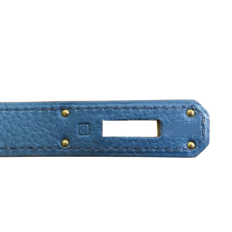 黃/綠/藍色 TC牛皮 Kelly 32 Tricolor 手提包 (沒有背帶) □G刻【HERMES 愛馬仕】-7