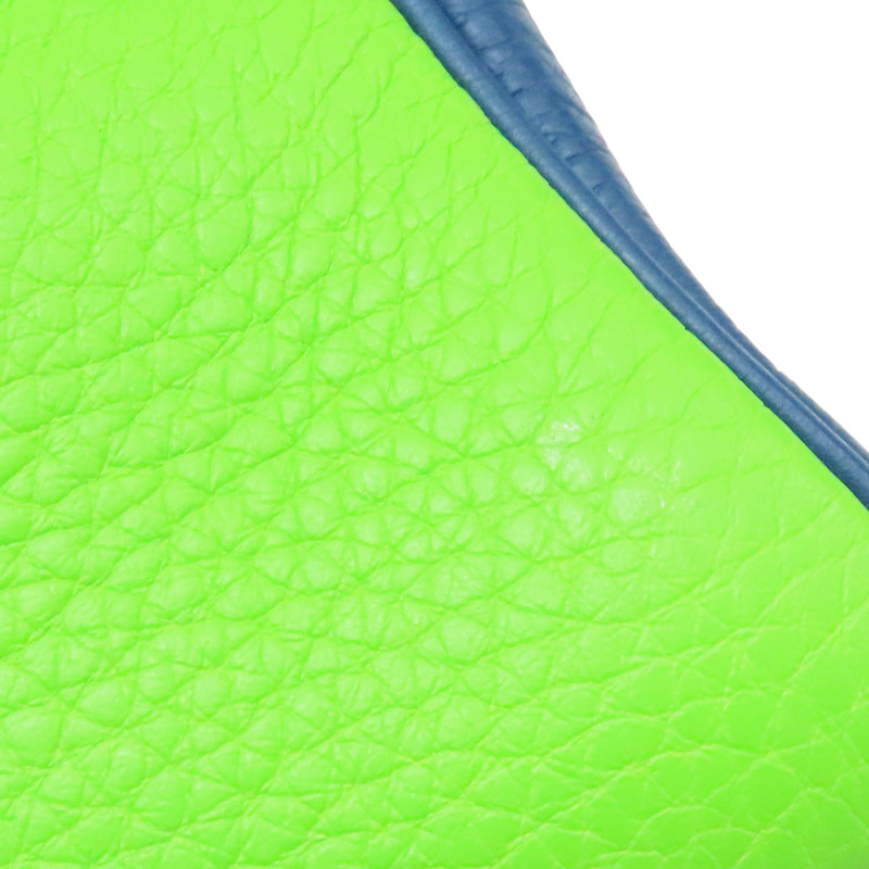 黃/綠/藍色 TC牛皮 Kelly 32 Tricolor 手提包 (沒有背帶) □G刻【HERMES 愛馬仕】-13