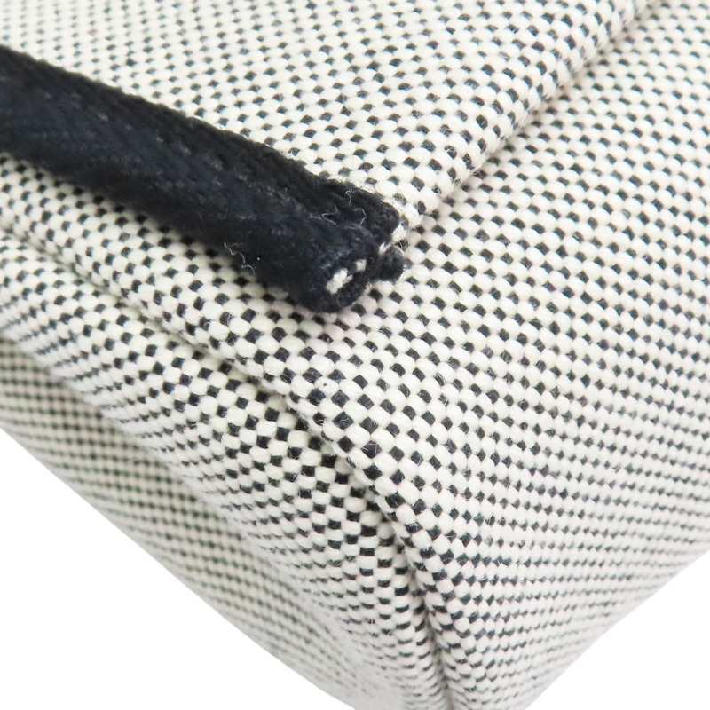 黑色 帆布 牛皮 Her bag zip 20 肩背包 K刻【HERMES 愛馬仕】 H085414CKAF-10