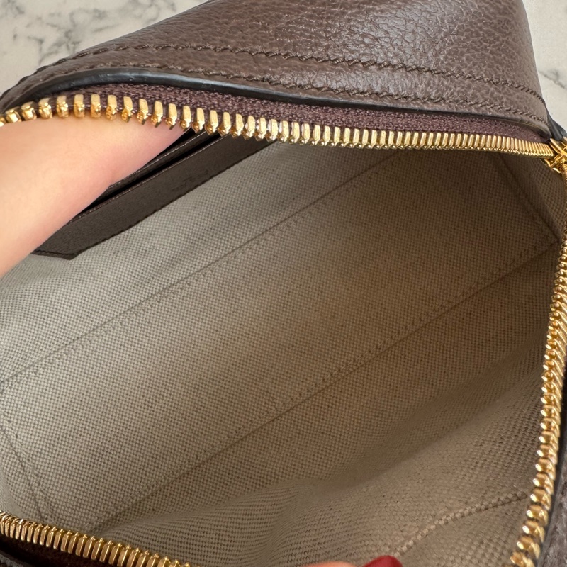 Gucci咖pvc手提兩用mini保齡球包-14