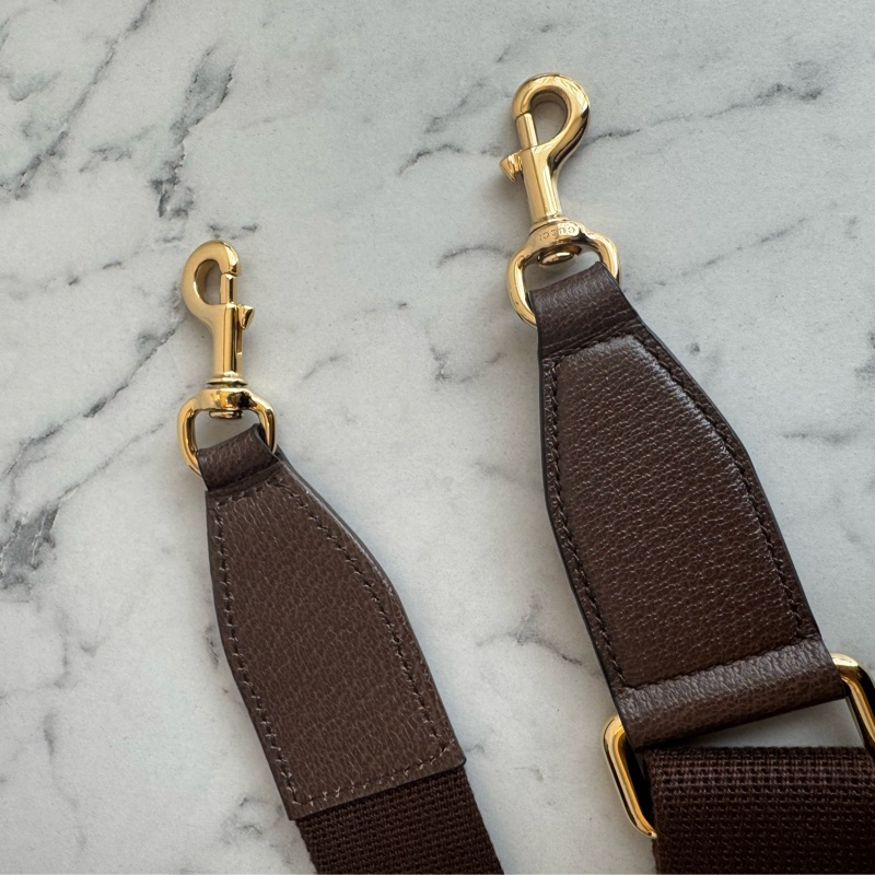 Gucci咖pvc手提兩用mini保齡球包-17