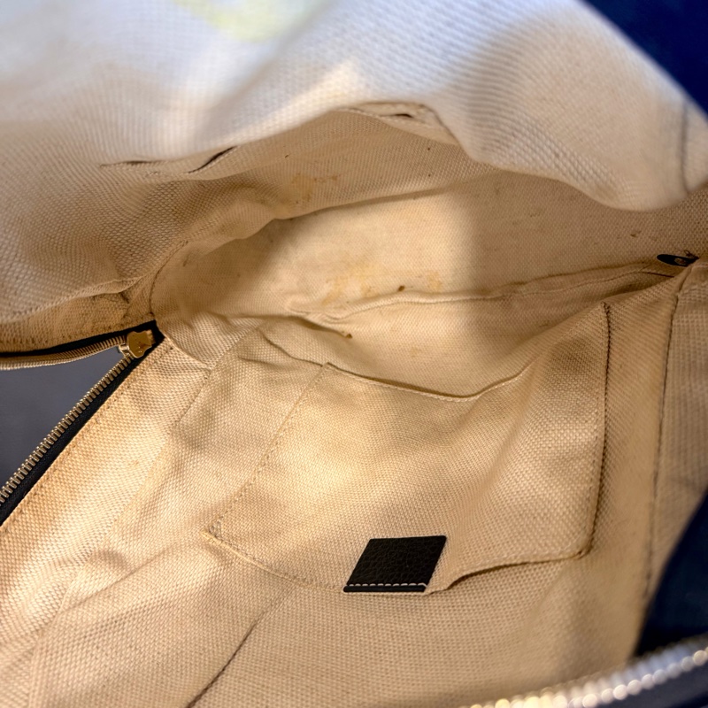 Gucci Soho 黑色荔枝紋牛皮金鏈後背包-20