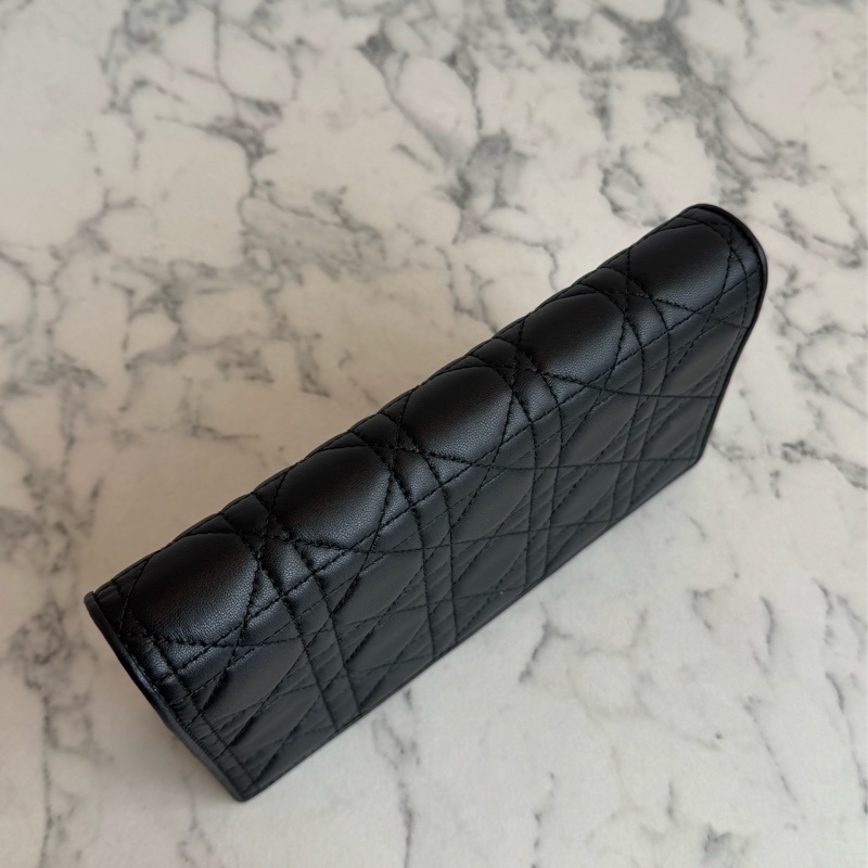 Dior黑藤格紋dior吊飾三合一woc-2