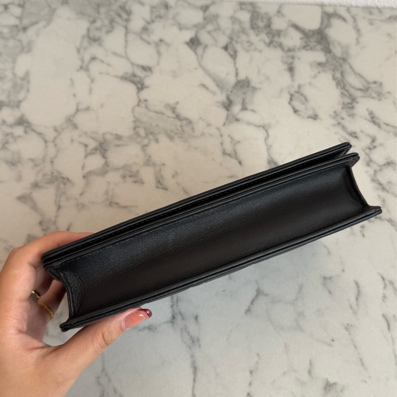 Dior黑藤格紋dior吊飾三合一woc-6