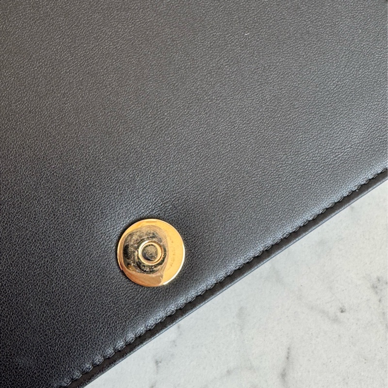 Dior黑藤格紋dior吊飾三合一woc-11