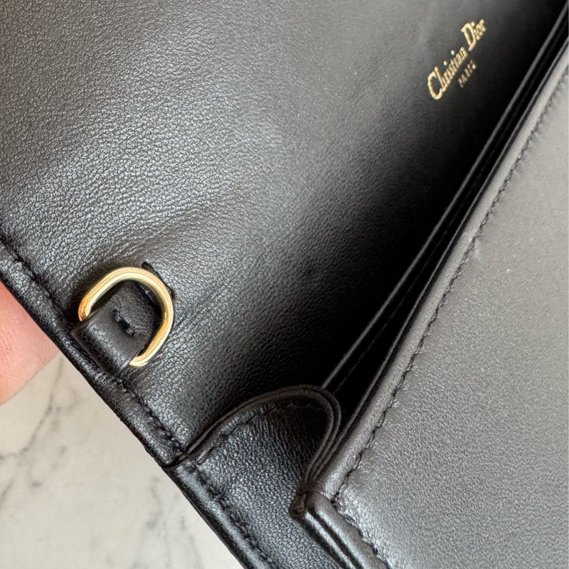 Dior黑藤格紋dior吊飾三合一woc-13