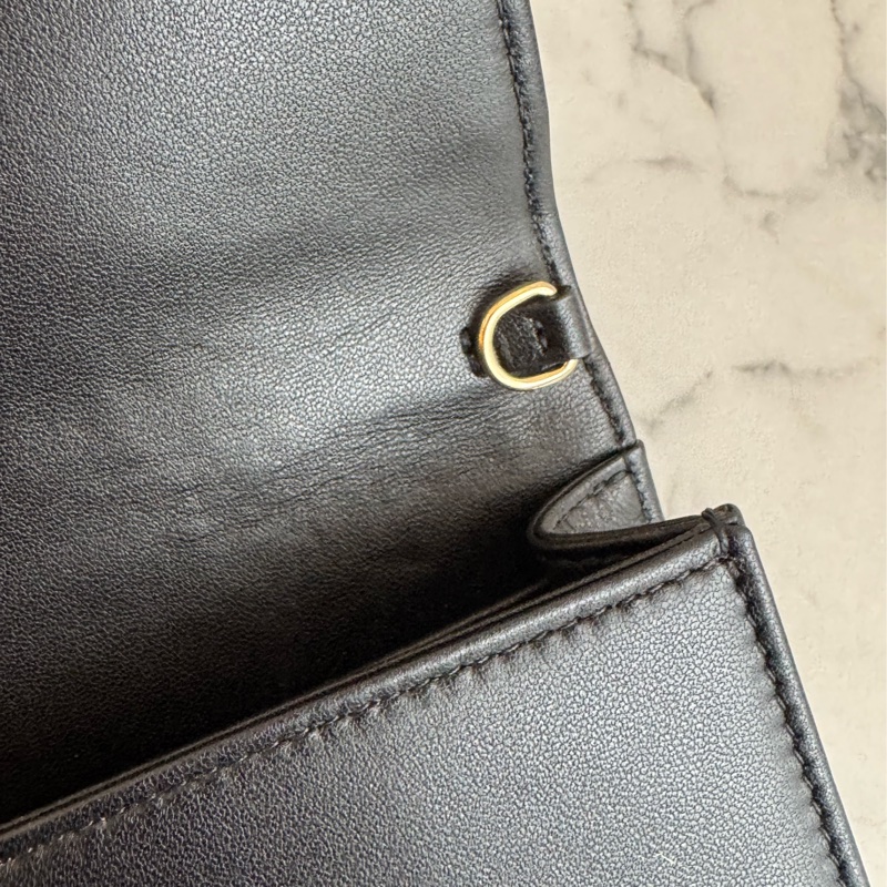 Dior黑藤格紋dior吊飾三合一woc-14