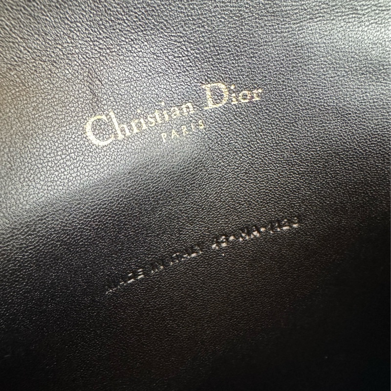 Dior黑藤格紋dior吊飾三合一woc-17