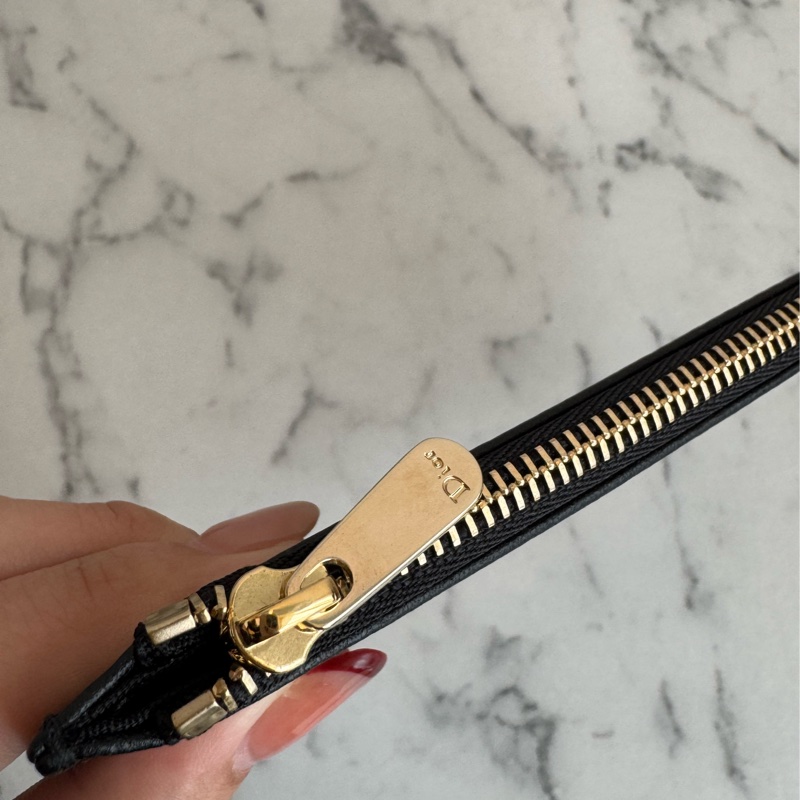 Dior黑藤格紋dior吊飾三合一woc-22