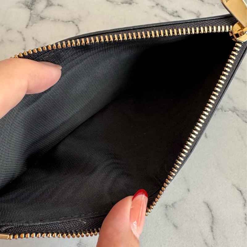 Dior黑藤格紋dior吊飾三合一woc-23