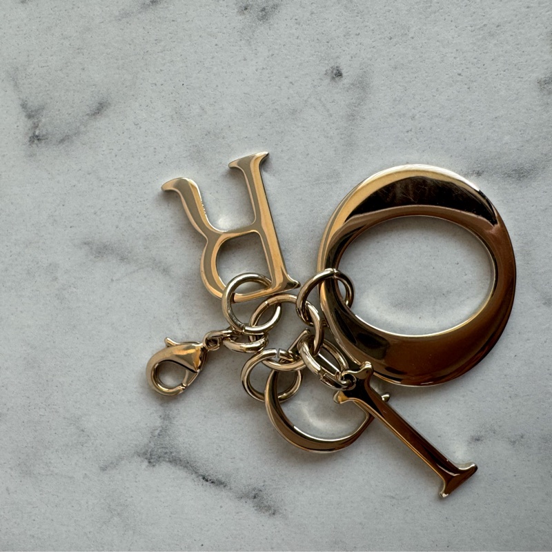 Dior黑藤格紋dior吊飾三合一woc-26