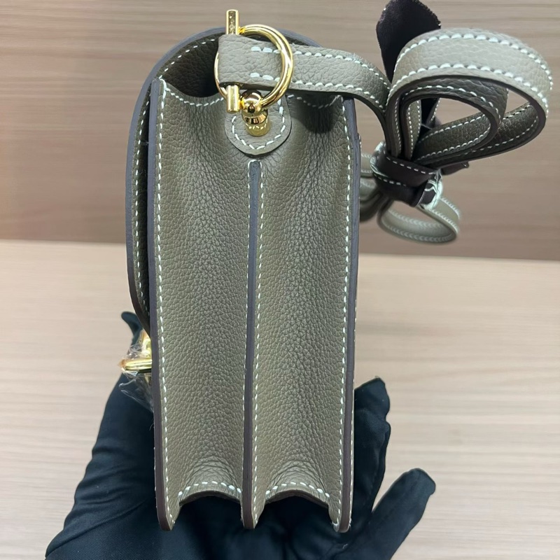 Hermès 爱马仕 小方包 大象灰牛皮 几乎全新-1