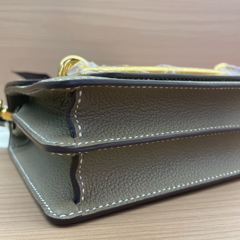 Hermès 爱马仕 小方包 大象灰牛皮 几乎全新-4