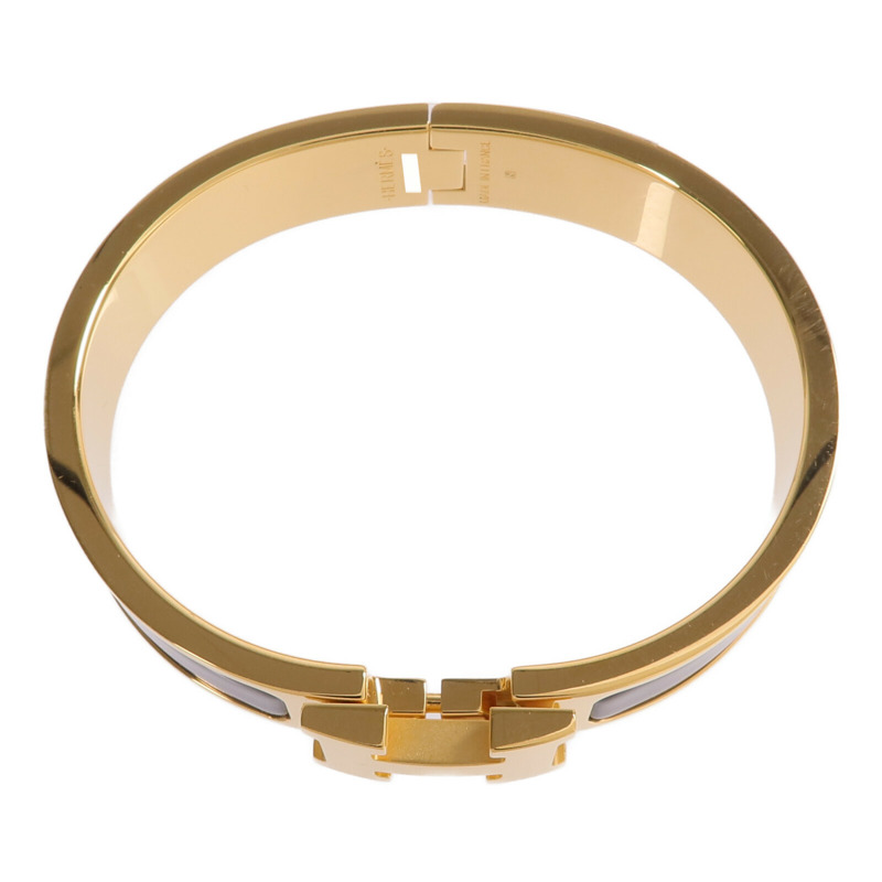 HERMES 金屬/琺瑯Clic H手鐲-3