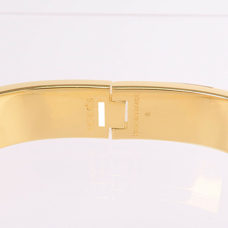 HERMES 金屬/琺瑯Clic H手鐲-6