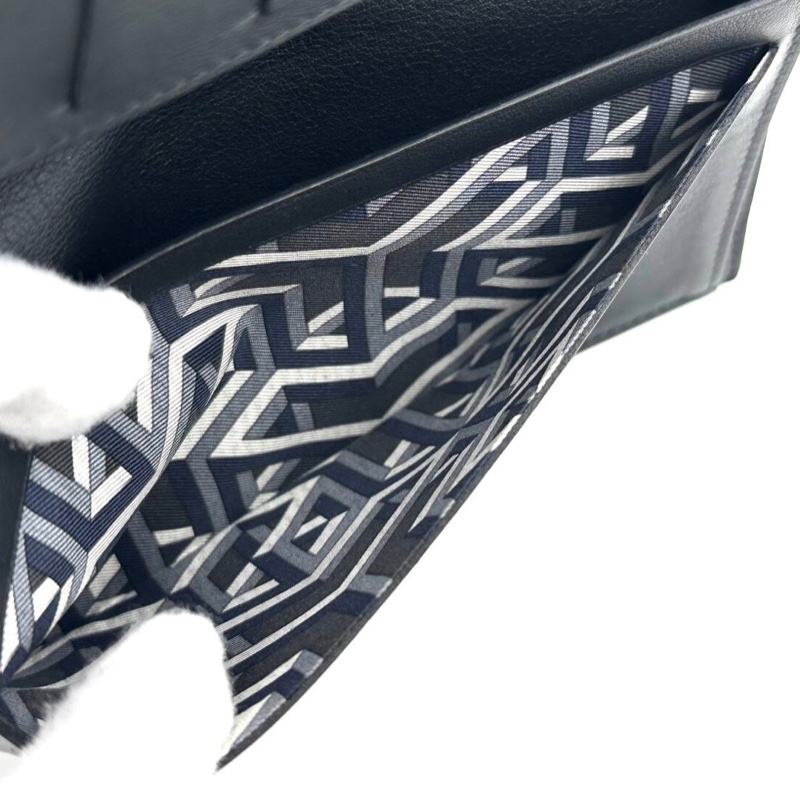 Hermès Citizen Twill 愛馬仕長款黑色皮夾-6