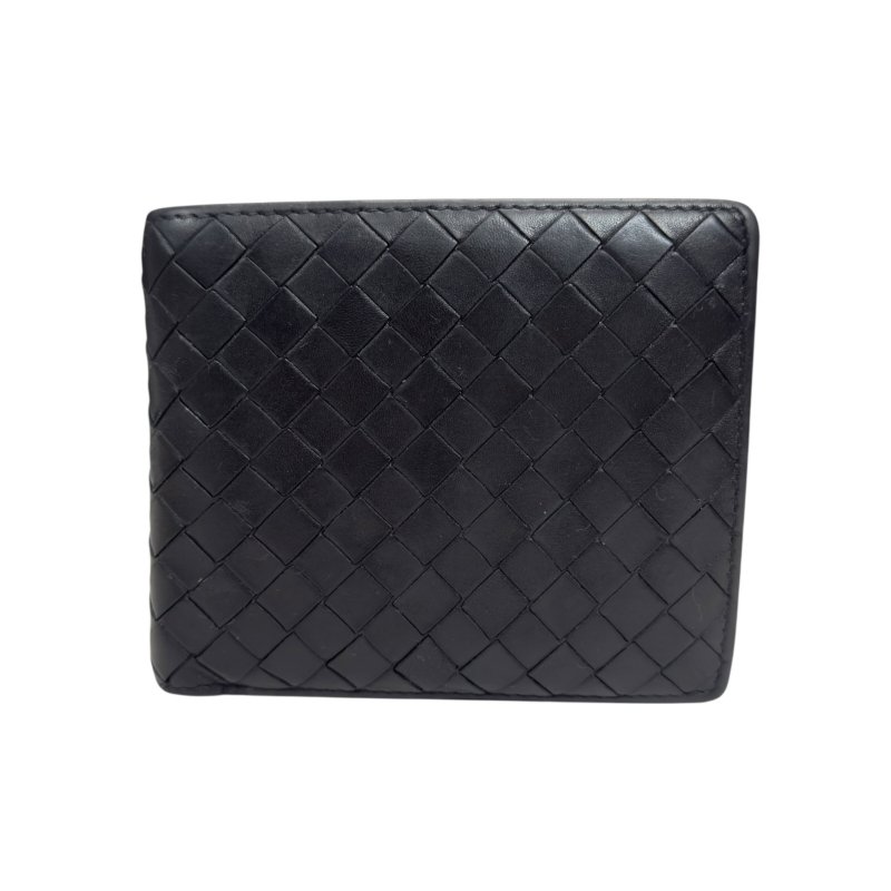 BOTTEGA VENETA 織皮 短銀包-0