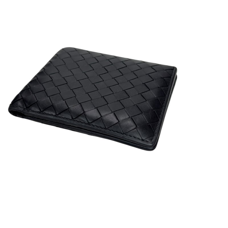 BOTTEGA VENETA 織皮 短銀包-4