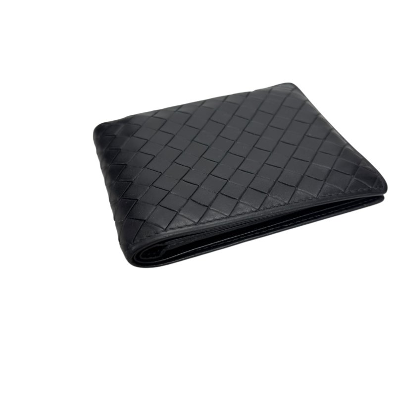 BOTTEGA VENETA 織皮 短銀包-9