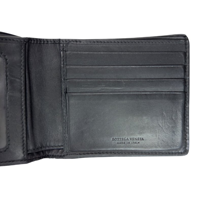 BOTTEGA VENETA 織皮 短銀包-15