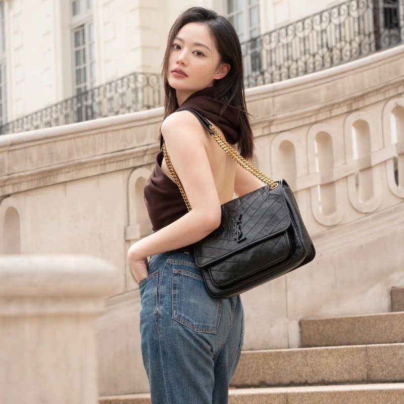 （全配、還有皮香😍）🏷YSL 聖羅蘭．Niki 中號 新款D扣-24